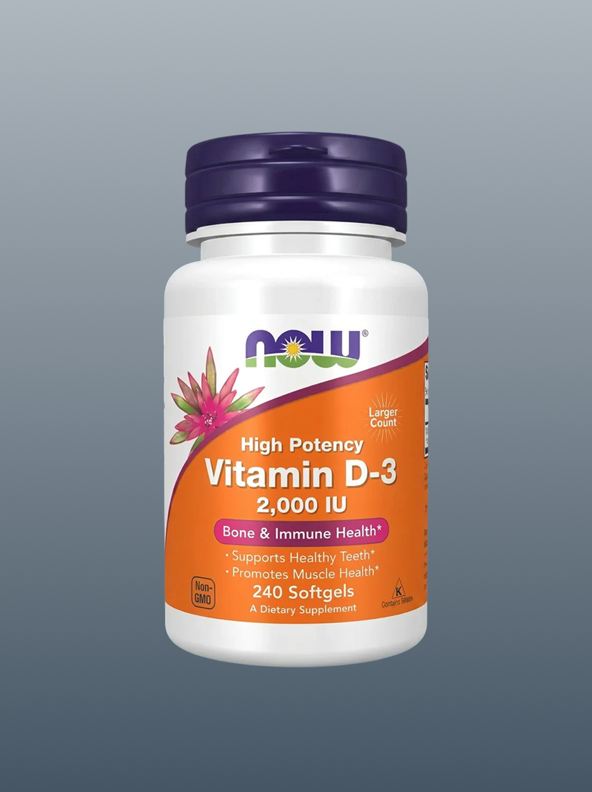 NOW Vitamin D-3 2000 IU 240 softgels