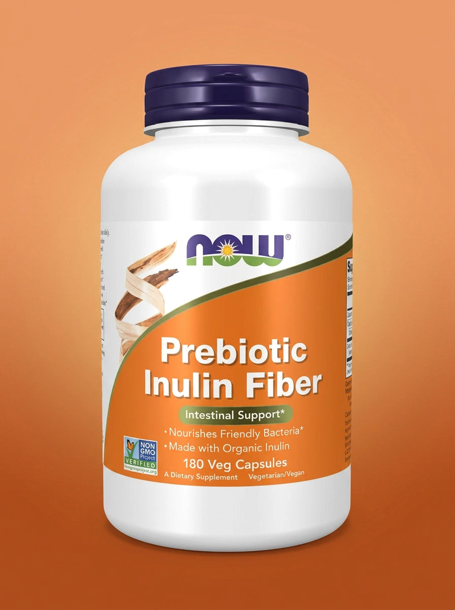 Prebiotic Inulin Fiber 180 Veg Capsules