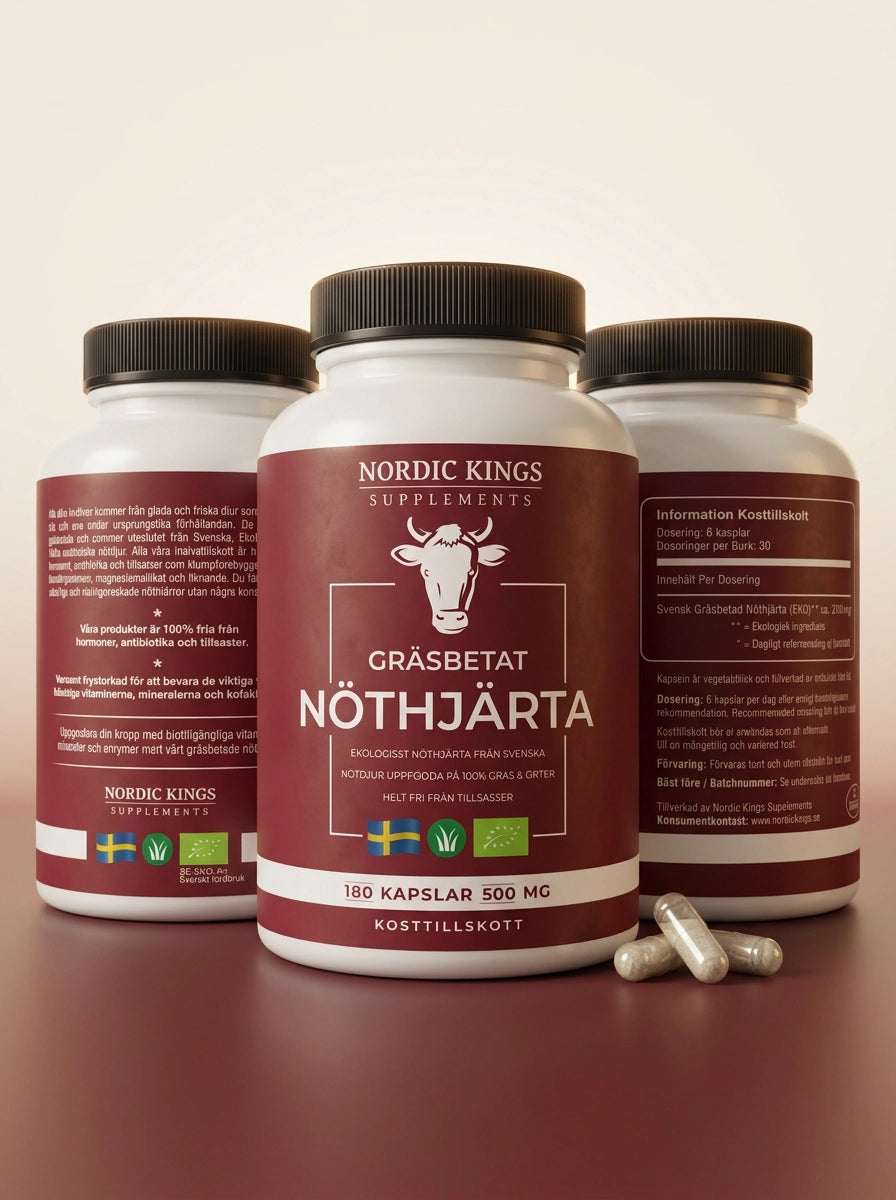 Grass-Fed Beef Heart Organic 180 Capsules