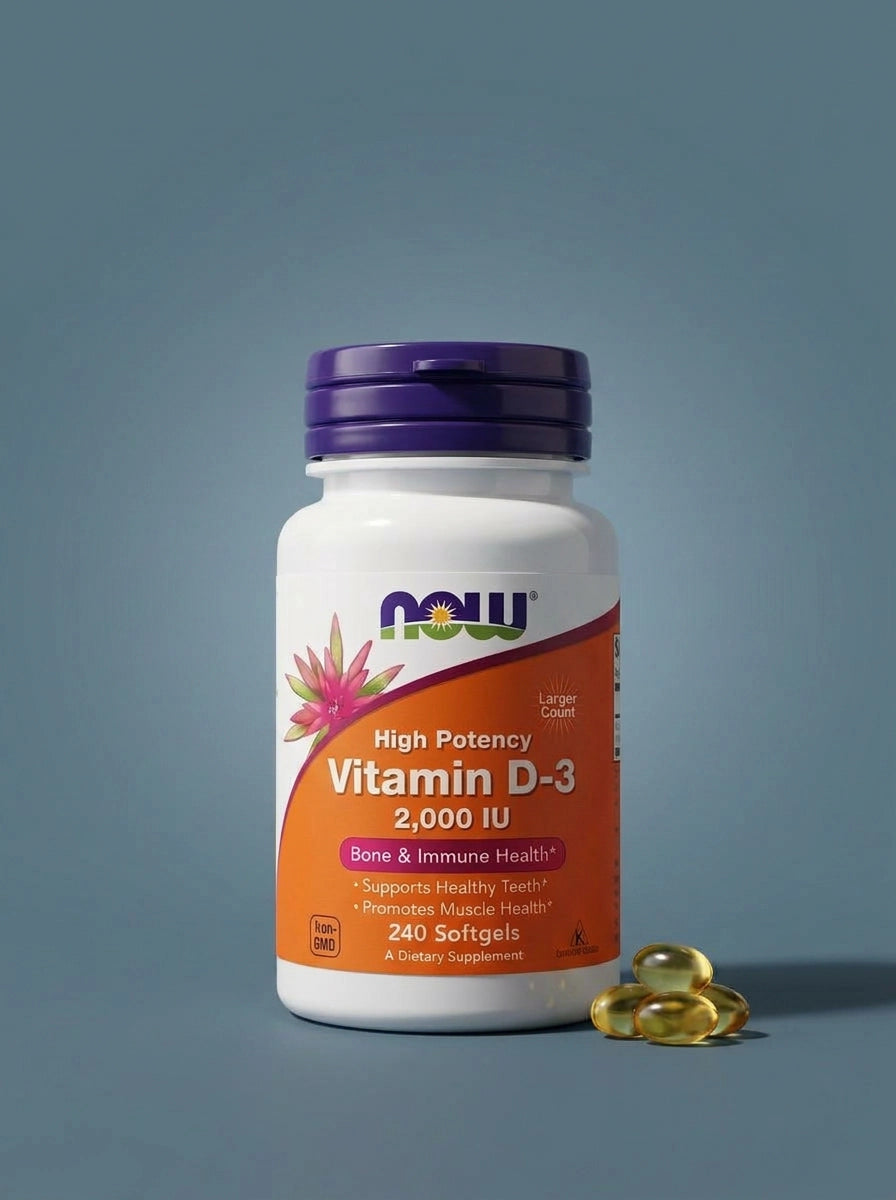 NOW Vitamin D-3 2000 IU 240 softgels